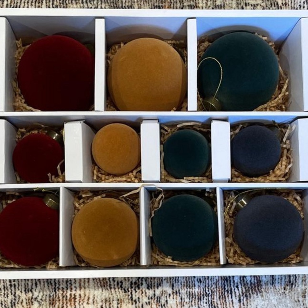 New Viral Studio McGee Velvet Ornament Set - Picture 2 of 3